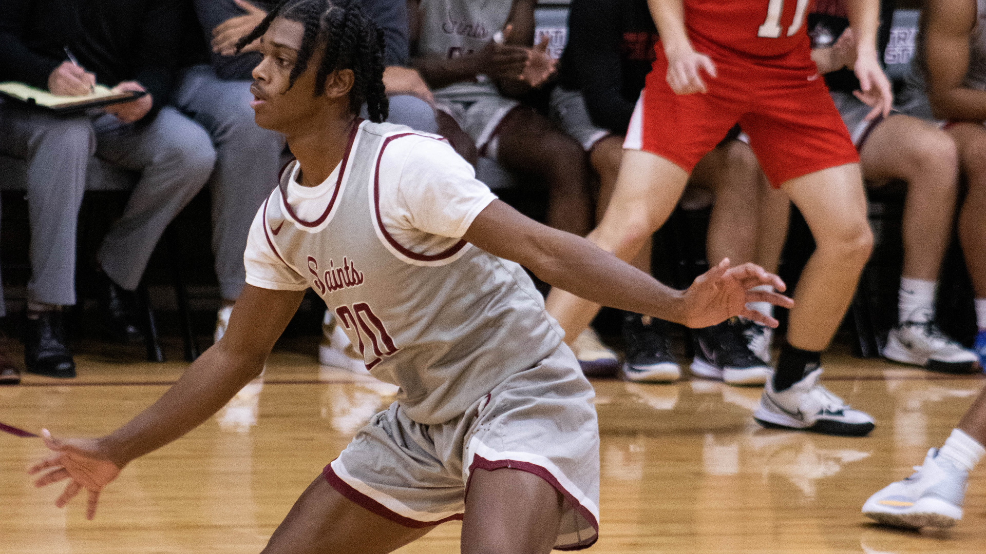 CCCB junior Adris Hamilton scored 13 points during the Saints' 85-59 win over Union College (Neb.) on Thursday.