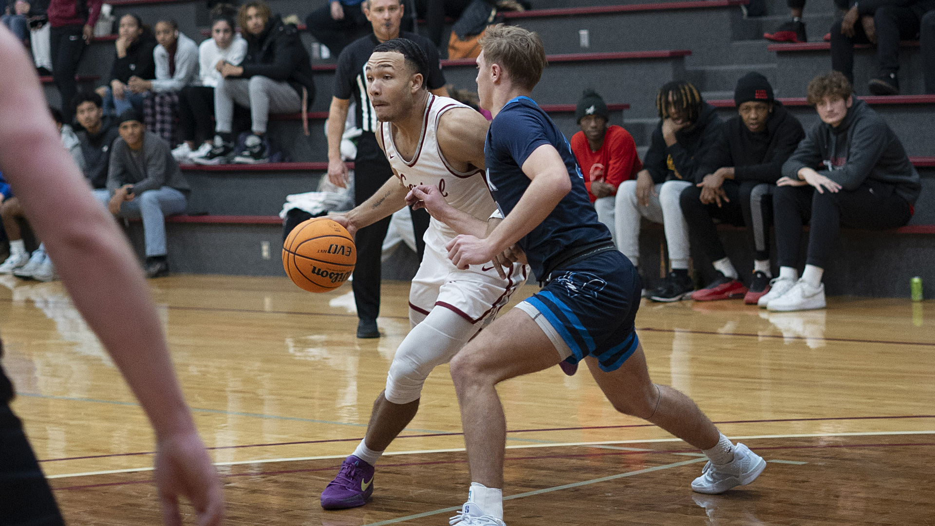 CCCB senior guard Chris Woods scored 12 points and grabbed six rebounds in the Saints' 96-82 win at Barclay College on Friday.